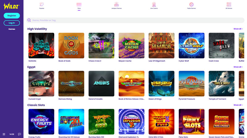 wildz slots screenshot