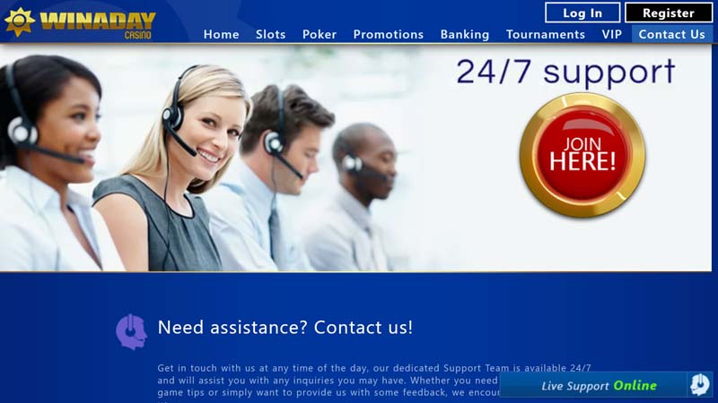 Thumbnail winaday-casino support