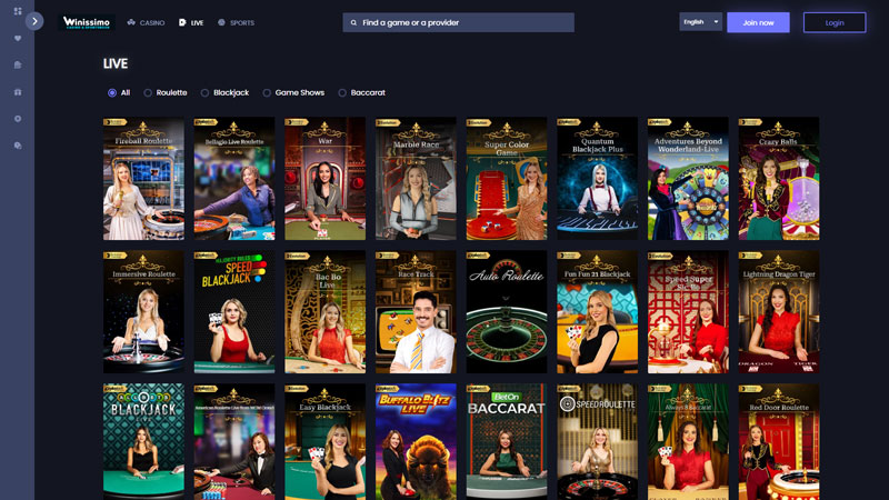 Thumbnail winissimo live