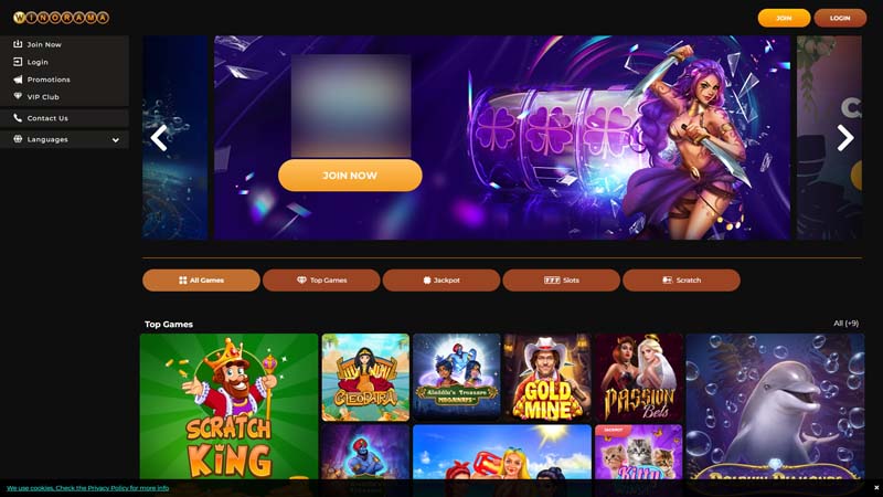 winorama-casino lobby screenshot