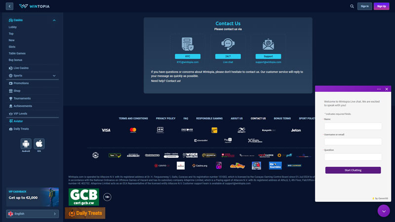 wintopia support screenshot