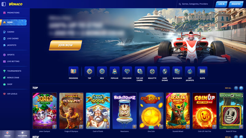 wonaco lobby screenshot