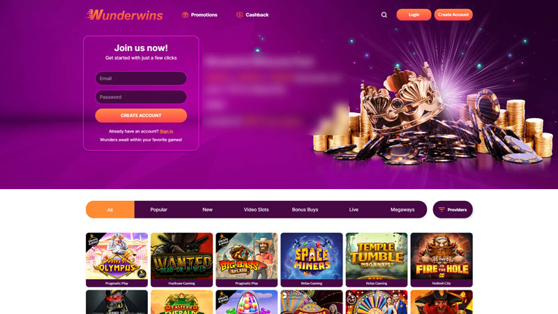 Thumbnail wunderwins lobby