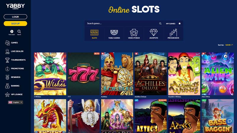 yabby-casino slots screenshot