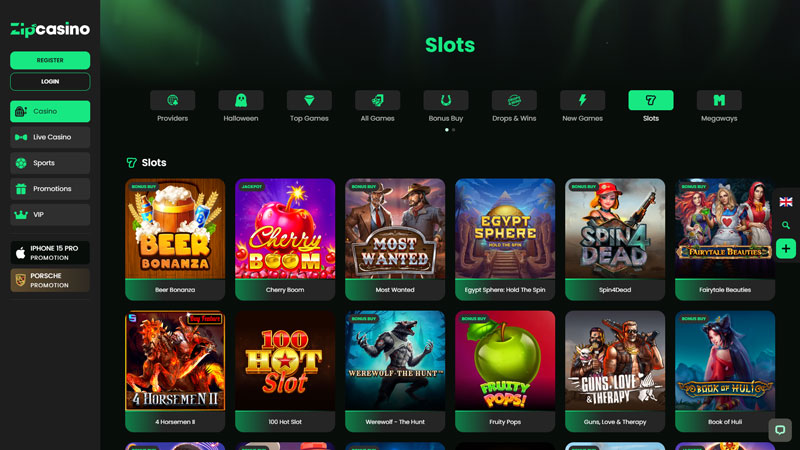 zipcasino slots screenshot