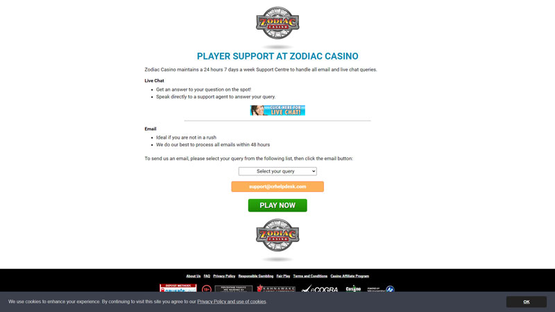 Thumbnail zodiac-casino support